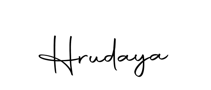 You can use this online signature creator to create a handwritten signature for the name Hrudaya. This is the best online autograph maker. Hrudaya signature style 10 images and pictures png