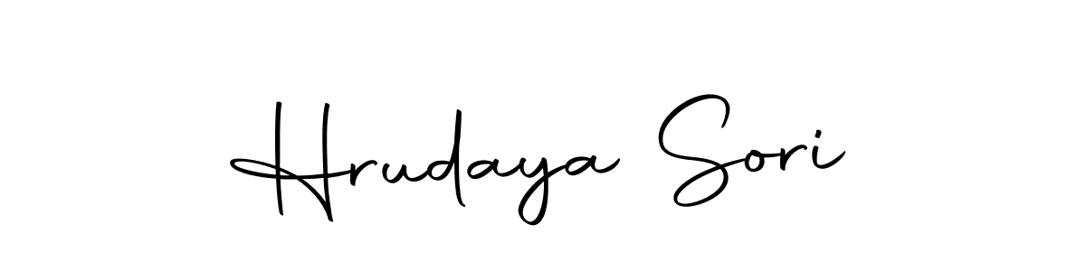 This is the best signature style for the Hrudaya Sori name. Also you like these signature font (Autography-DOLnW). Mix name signature. Hrudaya Sori signature style 10 images and pictures png