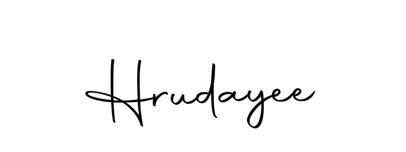 How to make Hrudayee name signature. Use Autography-DOLnW style for creating short signs online. This is the latest handwritten sign. Hrudayee signature style 10 images and pictures png