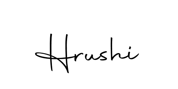 Use a signature maker to create a handwritten signature online. With this signature software, you can design (Autography-DOLnW) your own signature for name Hrushi. Hrushi signature style 10 images and pictures png