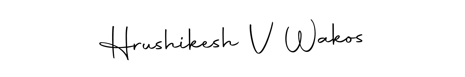 Make a beautiful signature design for name Hrushikesh V Wakos. With this signature (Autography-DOLnW) style, you can create a handwritten signature for free. Hrushikesh V Wakos signature style 10 images and pictures png