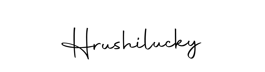 Use a signature maker to create a handwritten signature online. With this signature software, you can design (Autography-DOLnW) your own signature for name Hrushilucky. Hrushilucky signature style 10 images and pictures png