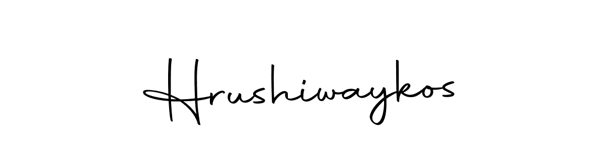 Make a beautiful signature design for name Hrushiwaykos. Use this online signature maker to create a handwritten signature for free. Hrushiwaykos signature style 10 images and pictures png