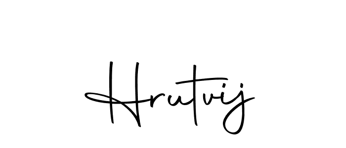 if you are searching for the best signature style for your name Hrutvij. so please give up your signature search. here we have designed multiple signature styles  using Autography-DOLnW. Hrutvij signature style 10 images and pictures png