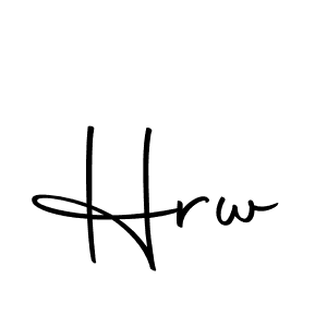 You should practise on your own different ways (Autography-DOLnW) to write your name (Hrw) in signature. don't let someone else do it for you. Hrw signature style 10 images and pictures png