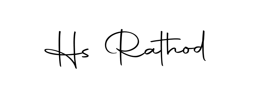 You should practise on your own different ways (Autography-DOLnW) to write your name (Hs Rathod) in signature. don't let someone else do it for you. Hs Rathod signature style 10 images and pictures png