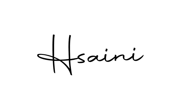 You should practise on your own different ways (Autography-DOLnW) to write your name (Hsaini) in signature. don't let someone else do it for you. Hsaini signature style 10 images and pictures png