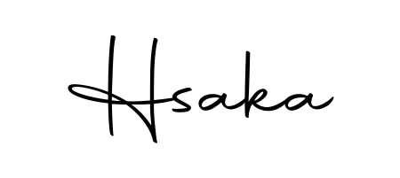 Create a beautiful signature design for name Hsaka. With this signature (Autography-DOLnW) fonts, you can make a handwritten signature for free. Hsaka signature style 10 images and pictures png