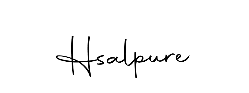 You should practise on your own different ways (Autography-DOLnW) to write your name (Hsalpure) in signature. don't let someone else do it for you. Hsalpure signature style 10 images and pictures png