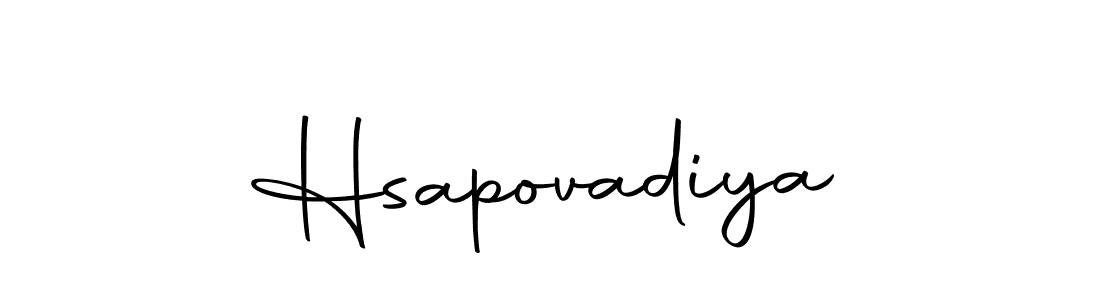 Use a signature maker to create a handwritten signature online. With this signature software, you can design (Autography-DOLnW) your own signature for name Hsapovadiya. Hsapovadiya signature style 10 images and pictures png