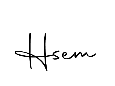 Make a beautiful signature design for name Hsem. With this signature (Autography-DOLnW) style, you can create a handwritten signature for free. Hsem signature style 10 images and pictures png