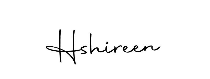 Design your own signature with our free online signature maker. With this signature software, you can create a handwritten (Autography-DOLnW) signature for name Hshireen. Hshireen signature style 10 images and pictures png