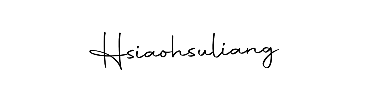 Use a signature maker to create a handwritten signature online. With this signature software, you can design (Autography-DOLnW) your own signature for name Hsiaohsuliang. Hsiaohsuliang signature style 10 images and pictures png