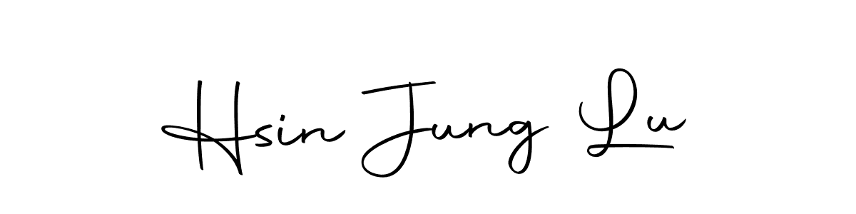 Create a beautiful signature design for name Hsin Jung Lu. With this signature (Autography-DOLnW) fonts, you can make a handwritten signature for free. Hsin Jung Lu signature style 10 images and pictures png