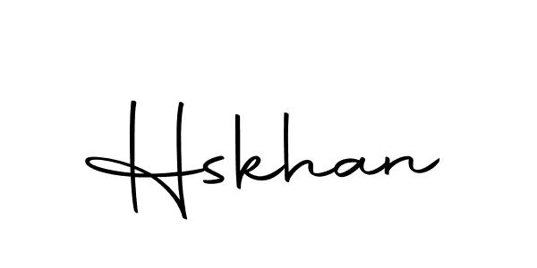 You should practise on your own different ways (Autography-DOLnW) to write your name (Hskhan) in signature. don't let someone else do it for you. Hskhan signature style 10 images and pictures png