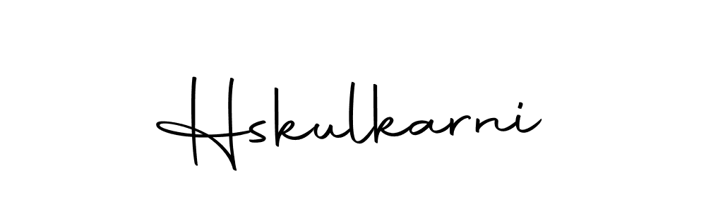 Make a beautiful signature design for name Hskulkarni. With this signature (Autography-DOLnW) style, you can create a handwritten signature for free. Hskulkarni signature style 10 images and pictures png