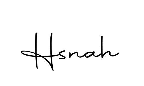 Hsnah stylish signature style. Best Handwritten Sign (Autography-DOLnW) for my name. Handwritten Signature Collection Ideas for my name Hsnah. Hsnah signature style 10 images and pictures png