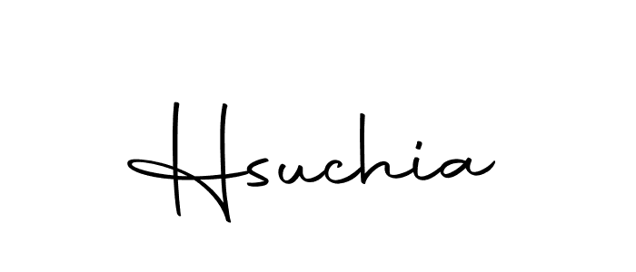 Design your own signature with our free online signature maker. With this signature software, you can create a handwritten (Autography-DOLnW) signature for name Hsuchia. Hsuchia signature style 10 images and pictures png