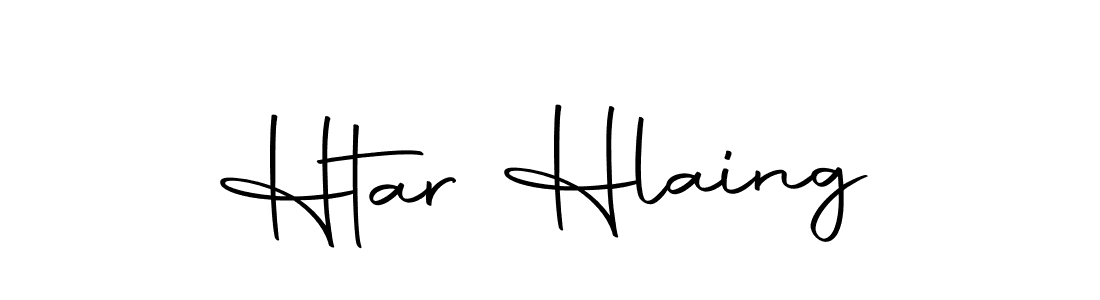 Create a beautiful signature design for name Htar Hlaing. With this signature (Autography-DOLnW) fonts, you can make a handwritten signature for free. Htar Hlaing signature style 10 images and pictures png