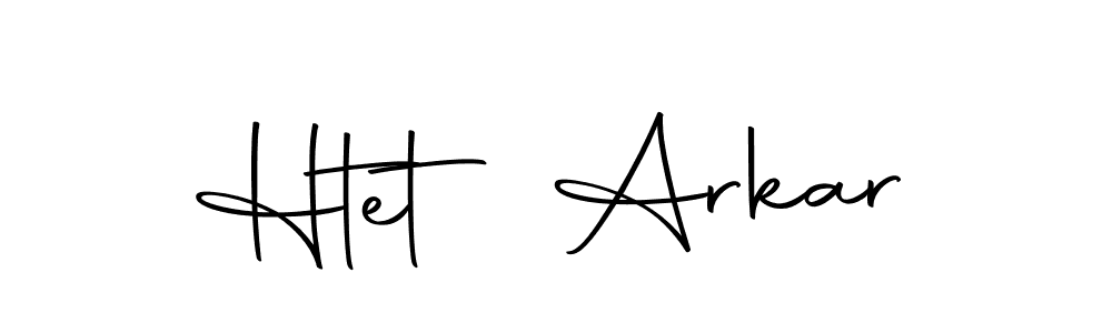 Create a beautiful signature design for name Htet Arkar. With this signature (Autography-DOLnW) fonts, you can make a handwritten signature for free. Htet Arkar signature style 10 images and pictures png