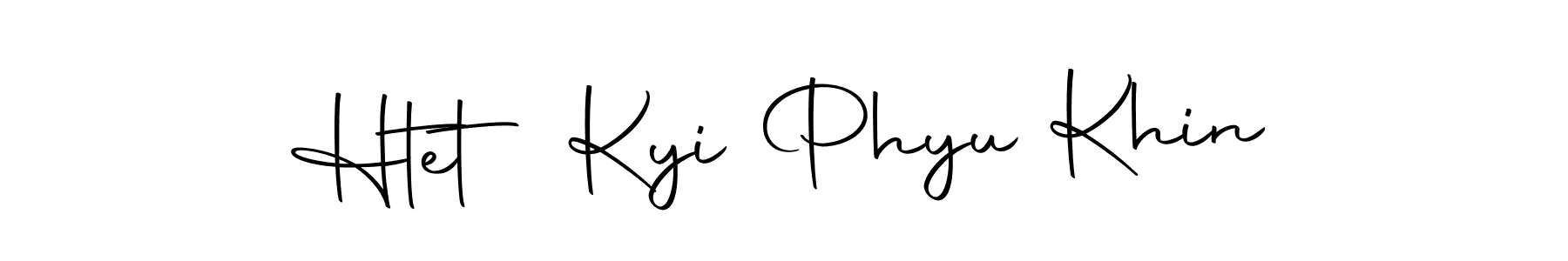 Use a signature maker to create a handwritten signature online. With this signature software, you can design (Autography-DOLnW) your own signature for name Htet Kyi Phyu Khin. Htet Kyi Phyu Khin signature style 10 images and pictures png