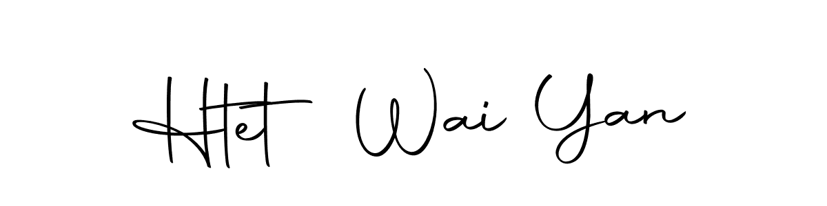 Htet Wai Yan stylish signature style. Best Handwritten Sign (Autography-DOLnW) for my name. Handwritten Signature Collection Ideas for my name Htet Wai Yan. Htet Wai Yan signature style 10 images and pictures png