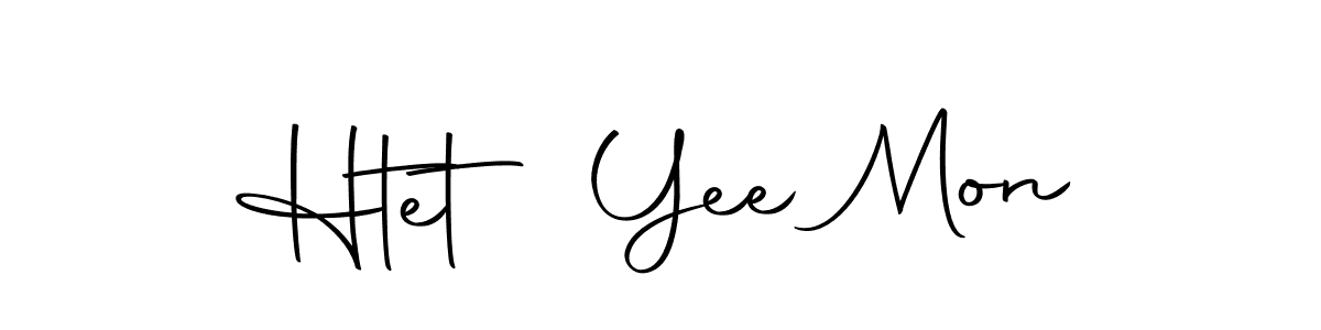 Also we have Htet Yee Mon name is the best signature style. Create professional handwritten signature collection using Autography-DOLnW autograph style. Htet Yee Mon signature style 10 images and pictures png