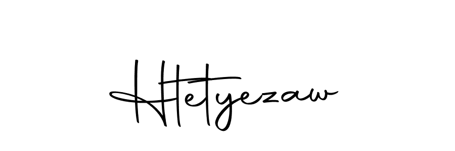 How to make Htetyezaw name signature. Use Autography-DOLnW style for creating short signs online. This is the latest handwritten sign. Htetyezaw signature style 10 images and pictures png