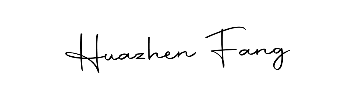Huazhen Fang stylish signature style. Best Handwritten Sign (Autography-DOLnW) for my name. Handwritten Signature Collection Ideas for my name Huazhen Fang. Huazhen Fang signature style 10 images and pictures png