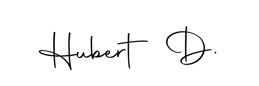 Create a beautiful signature design for name Hubert D.. With this signature (Autography-DOLnW) fonts, you can make a handwritten signature for free. Hubert D. signature style 10 images and pictures png