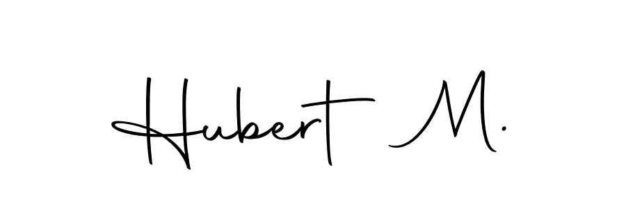 Make a beautiful signature design for name Hubert M.. With this signature (Autography-DOLnW) style, you can create a handwritten signature for free. Hubert M. signature style 10 images and pictures png