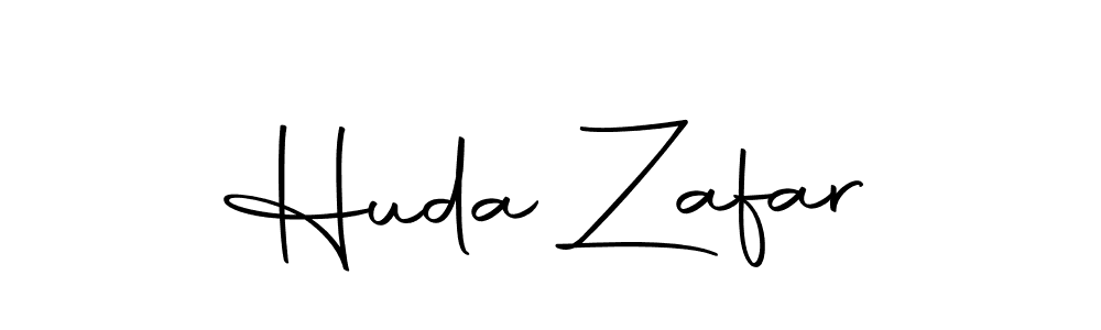 Create a beautiful signature design for name Huda Zafar. With this signature (Autography-DOLnW) fonts, you can make a handwritten signature for free. Huda Zafar signature style 10 images and pictures png