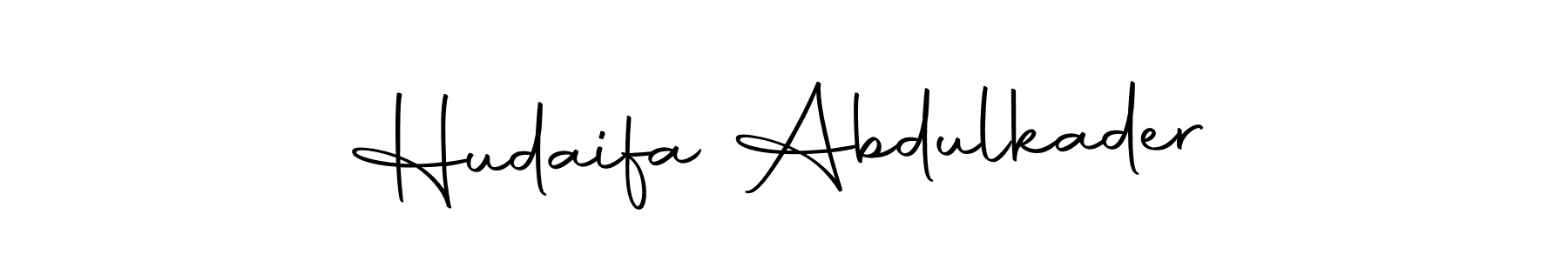 Make a beautiful signature design for name Hudaifa Abdulkader. With this signature (Autography-DOLnW) style, you can create a handwritten signature for free. Hudaifa Abdulkader signature style 10 images and pictures png