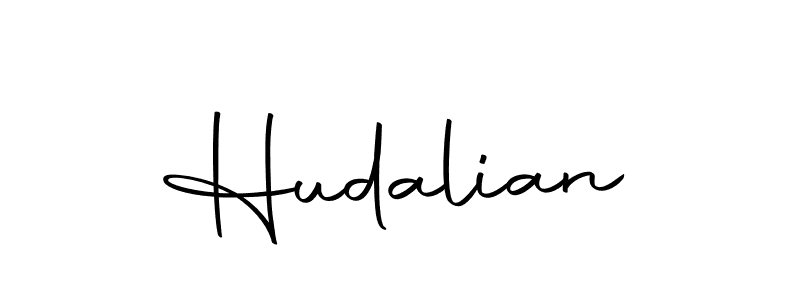 Design your own signature with our free online signature maker. With this signature software, you can create a handwritten (Autography-DOLnW) signature for name Hudalian. Hudalian signature style 10 images and pictures png