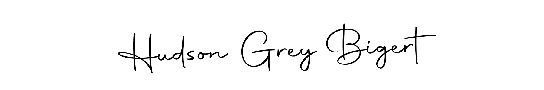 How to make Hudson Grey Bigert name signature. Use Autography-DOLnW style for creating short signs online. This is the latest handwritten sign. Hudson Grey Bigert signature style 10 images and pictures png