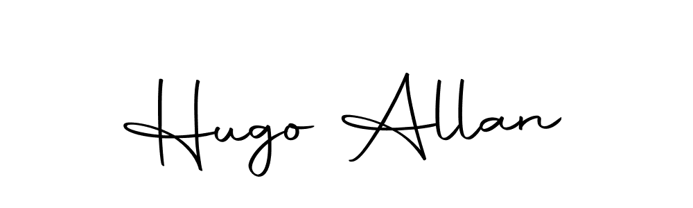 Design your own signature with our free online signature maker. With this signature software, you can create a handwritten (Autography-DOLnW) signature for name Hugo Allan. Hugo Allan signature style 10 images and pictures png