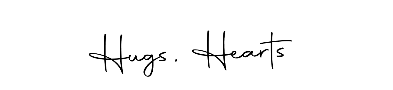 Design your own signature with our free online signature maker. With this signature software, you can create a handwritten (Autography-DOLnW) signature for name Hugs, Hearts . Hugs, Hearts  signature style 10 images and pictures png
