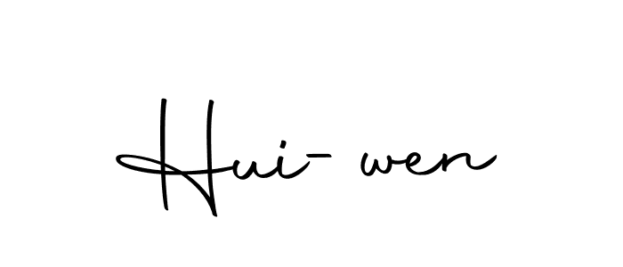 Autography-DOLnW is a professional signature style that is perfect for those who want to add a touch of class to their signature. It is also a great choice for those who want to make their signature more unique. Get Hui-wen name to fancy signature for free. Hui-wen signature style 10 images and pictures png