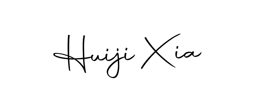 You should practise on your own different ways (Autography-DOLnW) to write your name (Huiji Xia) in signature. don't let someone else do it for you. Huiji Xia signature style 10 images and pictures png