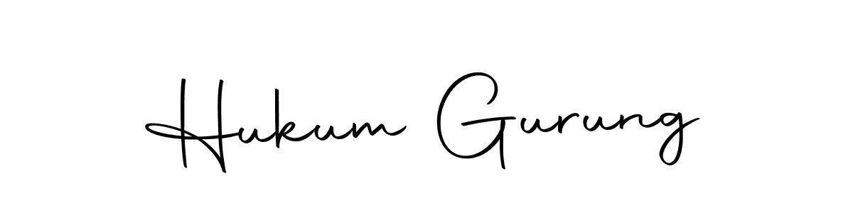 Design your own signature with our free online signature maker. With this signature software, you can create a handwritten (Autography-DOLnW) signature for name Hukum Gurung. Hukum Gurung signature style 10 images and pictures png