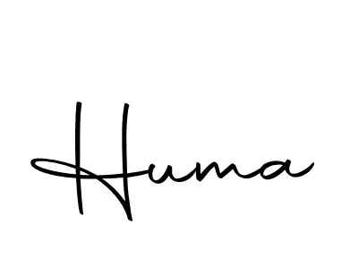 Create a beautiful signature design for name Huma. With this signature (Autography-DOLnW) fonts, you can make a handwritten signature for free. Huma signature style 10 images and pictures png