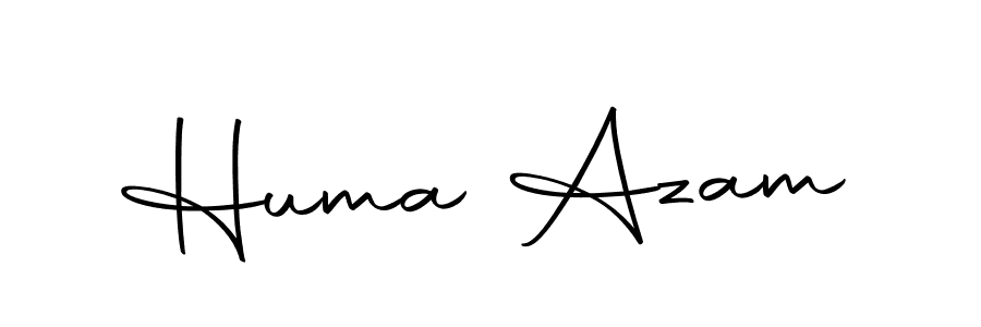 Huma Azam stylish signature style. Best Handwritten Sign (Autography-DOLnW) for my name. Handwritten Signature Collection Ideas for my name Huma Azam. Huma Azam signature style 10 images and pictures png