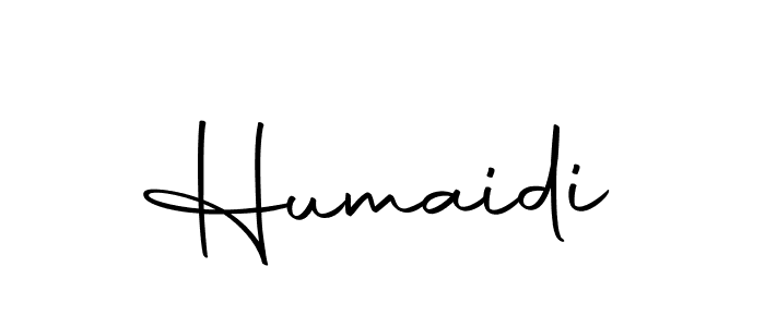 Make a beautiful signature design for name Humaidi. Use this online signature maker to create a handwritten signature for free. Humaidi signature style 10 images and pictures png