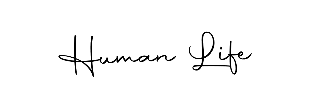 You should practise on your own different ways (Autography-DOLnW) to write your name (Human Life) in signature. don't let someone else do it for you. Human Life signature style 10 images and pictures png
