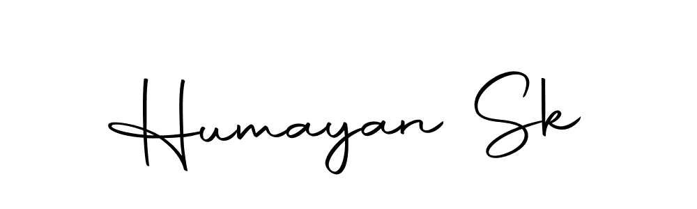 Create a beautiful signature design for name Humayan Sk. With this signature (Autography-DOLnW) fonts, you can make a handwritten signature for free. Humayan Sk signature style 10 images and pictures png