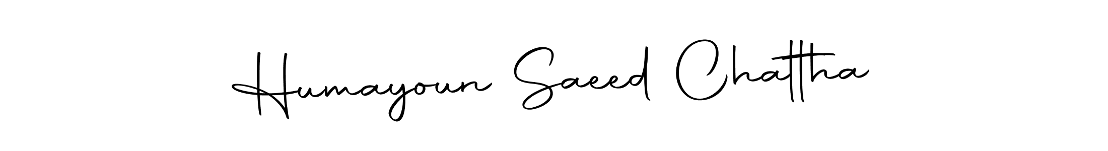 Design your own signature with our free online signature maker. With this signature software, you can create a handwritten (Autography-DOLnW) signature for name Humayoun Saeed Chattha. Humayoun Saeed Chattha signature style 10 images and pictures png
