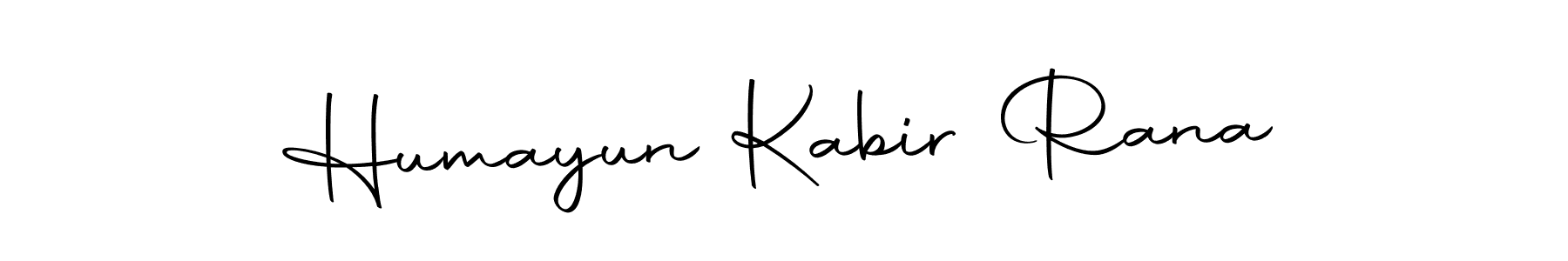 How to make Humayun Kabir Rana name signature. Use Autography-DOLnW style for creating short signs online. This is the latest handwritten sign. Humayun Kabir Rana signature style 10 images and pictures png