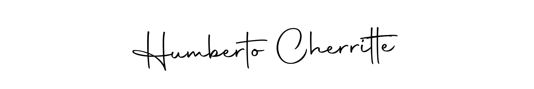 How to make Humberto Cherritte name signature. Use Autography-DOLnW style for creating short signs online. This is the latest handwritten sign. Humberto Cherritte signature style 10 images and pictures png