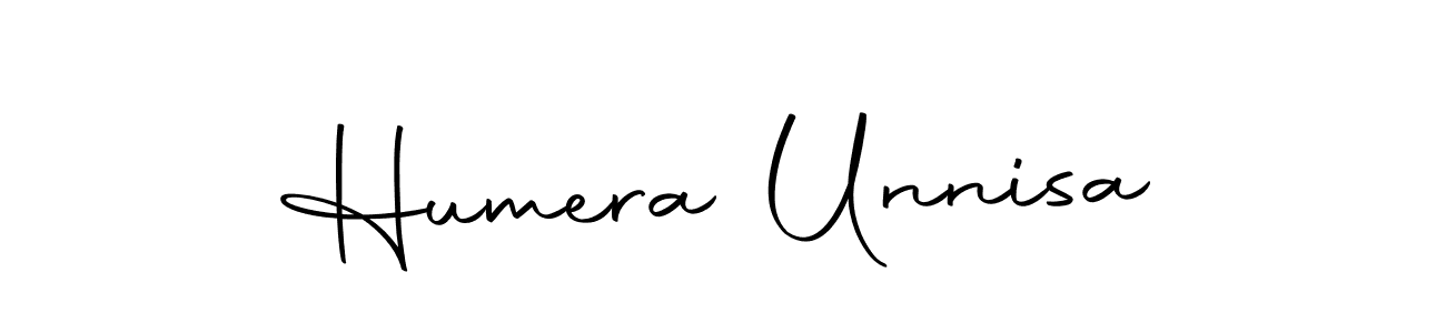 Use a signature maker to create a handwritten signature online. With this signature software, you can design (Autography-DOLnW) your own signature for name Humera Unnisa. Humera Unnisa signature style 10 images and pictures png