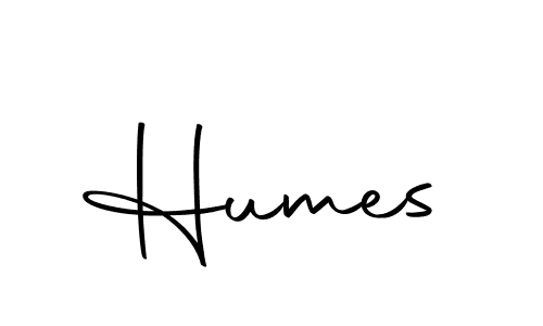 Design your own signature with our free online signature maker. With this signature software, you can create a handwritten (Autography-DOLnW) signature for name Humes. Humes signature style 10 images and pictures png